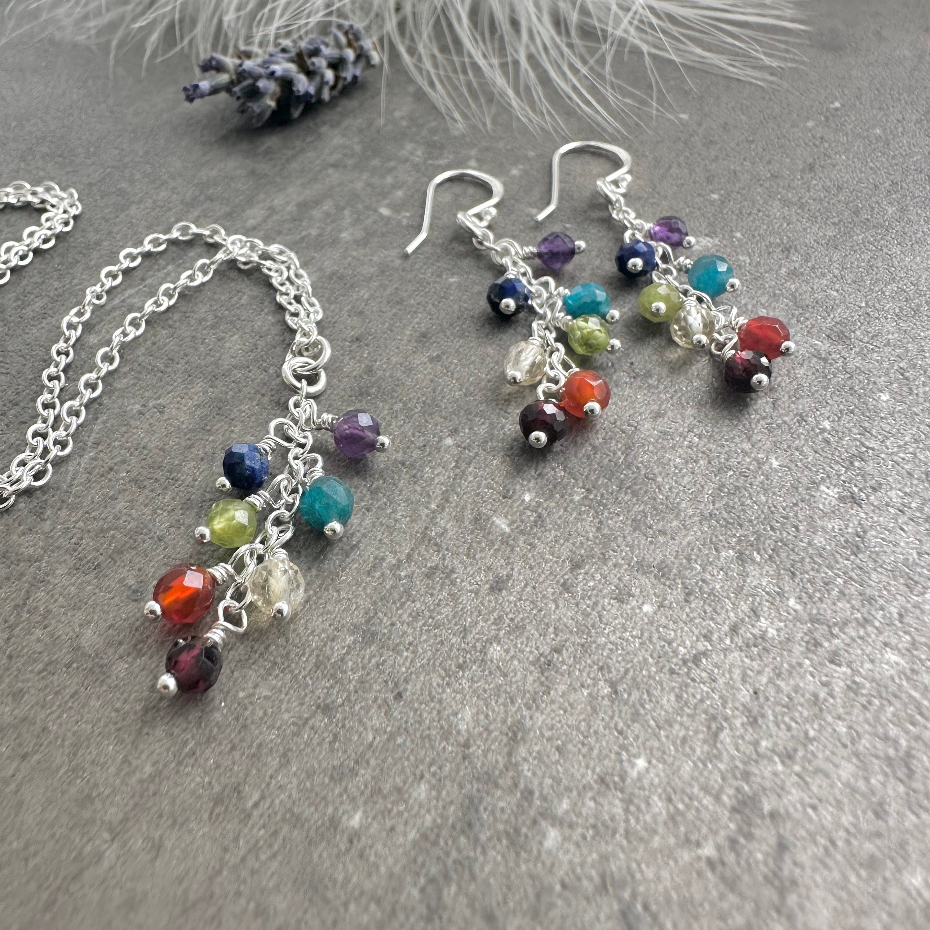 RAINBOW EARRINGS - 8mm Striped Acrylic Beads on Silver Tone Nickel Free  Hooks - LGBT Pride : 32mm : Amazon.co.uk: Handmade Products